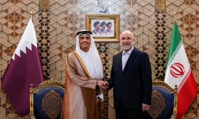 دیدار نخست وزیر قطر با قالیباف