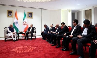 دیدار پزشکیان با نخست‌وزیر هند در حاشیه اجلاس سران شانگهای