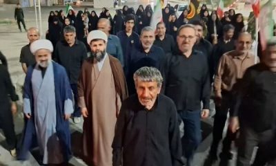 راهپیمایی شبانه مردم انقلابی آبدان