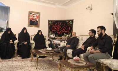 سرلشکر عبداللهی با خانواده شهید غلامرضا سلیمانی دیدار کرد