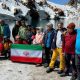 صعود بانوی کارمند راهداری جنوب کرمان به قله ۴۸۱۱ متری سبلان