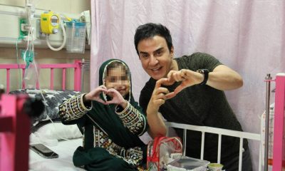 عمو پورنگ در مرکز طبی کودکان+ عکس