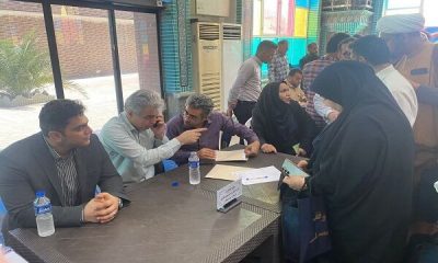 میز خدمت اداره کل راه و شهرسازی خوزستان در مصلی نماز جمعه اهواز بر پا شد