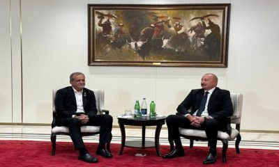 پزشکیان و علی‌اف دیدار کردند