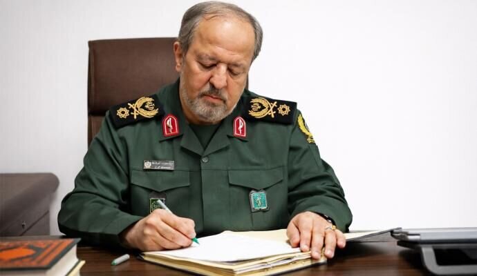  پیام تبریک سردار ابن‌الرضا به سردار سرلشکر پاسدار محسن رضایی