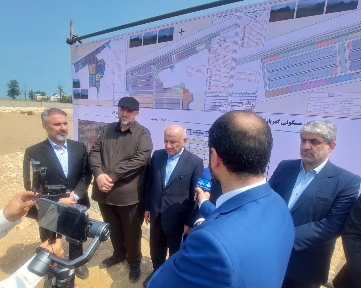 کلنگ زنی شهرک مسکونی دولتی گهرباران در ساری