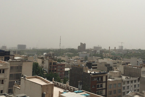 گردوخاک و کاهش کیفیت هوا در شرق و شمال شرق
