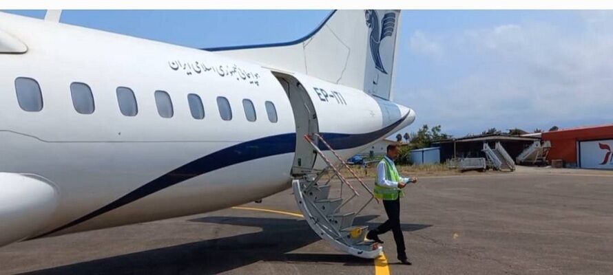 گزارش تصویری | اولین پرواز مسیر نوشهر-مشهد