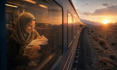 یک تولد شیرین در مسیر ریلی