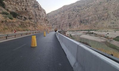 ارتقای سطح ایمنی جاده‌ها در لرستان با نصب ۲.۵ کیلومتر نیوجرسی