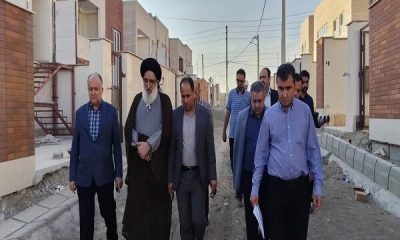 بازدید نماینده ولی‌فقیه در استان البرز و فرماندار کرج از طرح نهضت ملی مسکن ماهدشت