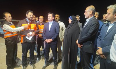 بهره‌برداری از پروژه‌های روکش اسفالت و ارتقای ایمنی شهرستان نایین با حضور معاون رئیس جمهور