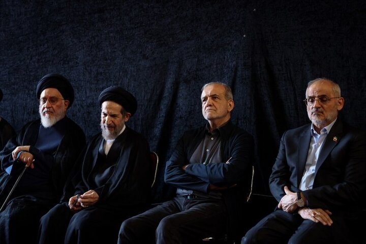 حضور رئیس‌جمهور پزشکیان در مراسم بزرگداشت آیت‌الله العظمی شبیری زنجانی