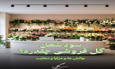 سود ودرآمد شغل گل‌فروشی و چالش ها و مزایا بازار گل
