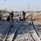 نوسازی و نصب سوزن‌های ریلی در ایستگاه راه‌آهن اهواز