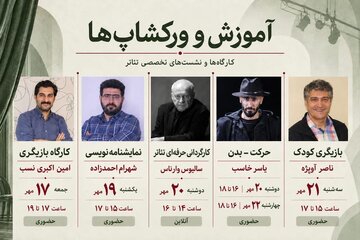 برگزاری ۵ کارگاه تخصصی تئاتر در نخستین جشنواره بین‌المللی «دوستی ملل»