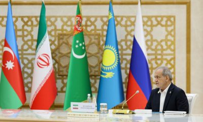 پزشکیان: پیشنهاد ایران تدوین برنامه مقابله با کاهش سطح آب خزر است